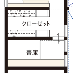 ウッドテイストのモダンな書斎